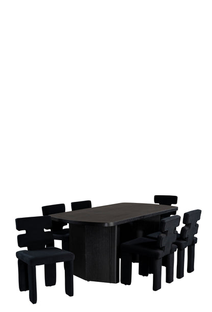 Mya Dining Chair in Black