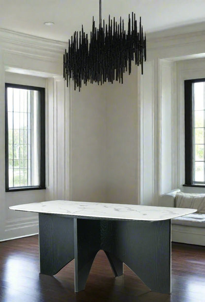 faux marble top dining table