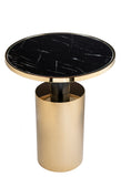 Taylor  Side Table-Black and Gold