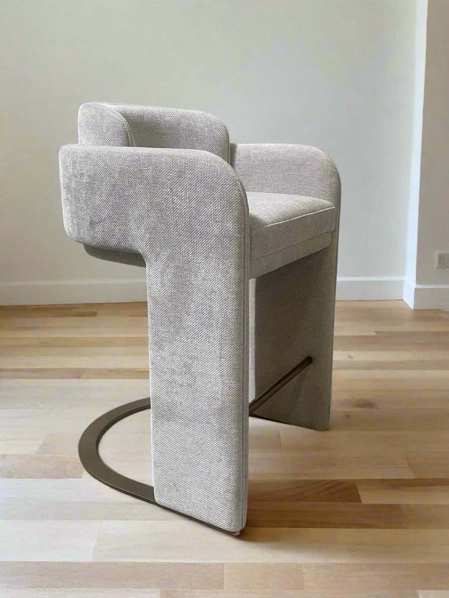white velvet stools