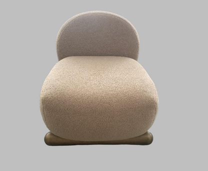 modern  boucle lounge chair