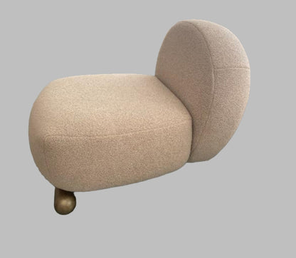 contemporary accent chair shearling