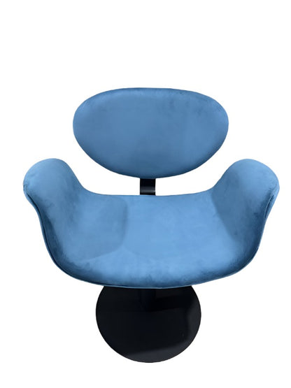 blue swivel chair