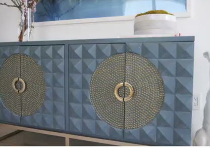 blue sideboard