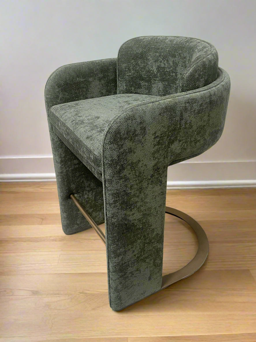 olive green counter stool