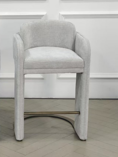 white and gold counter chairs