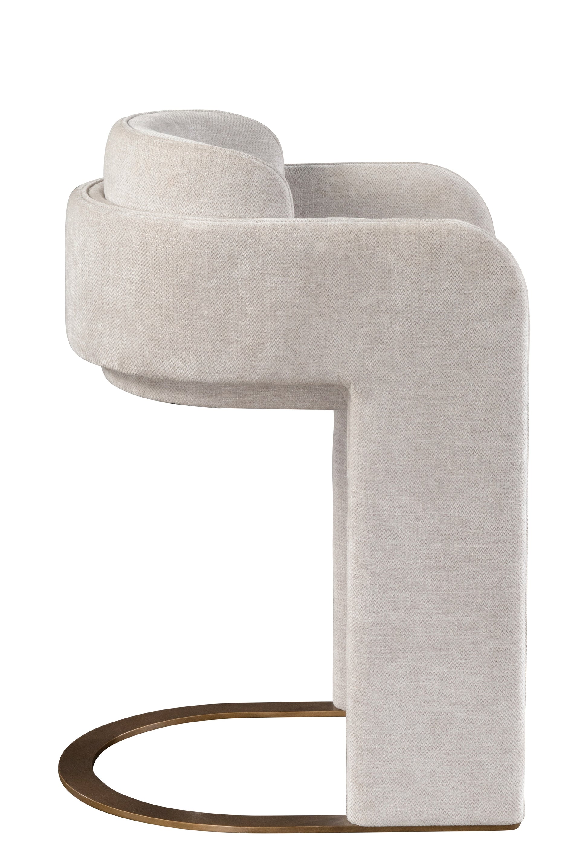 modern white upholstered counter chair