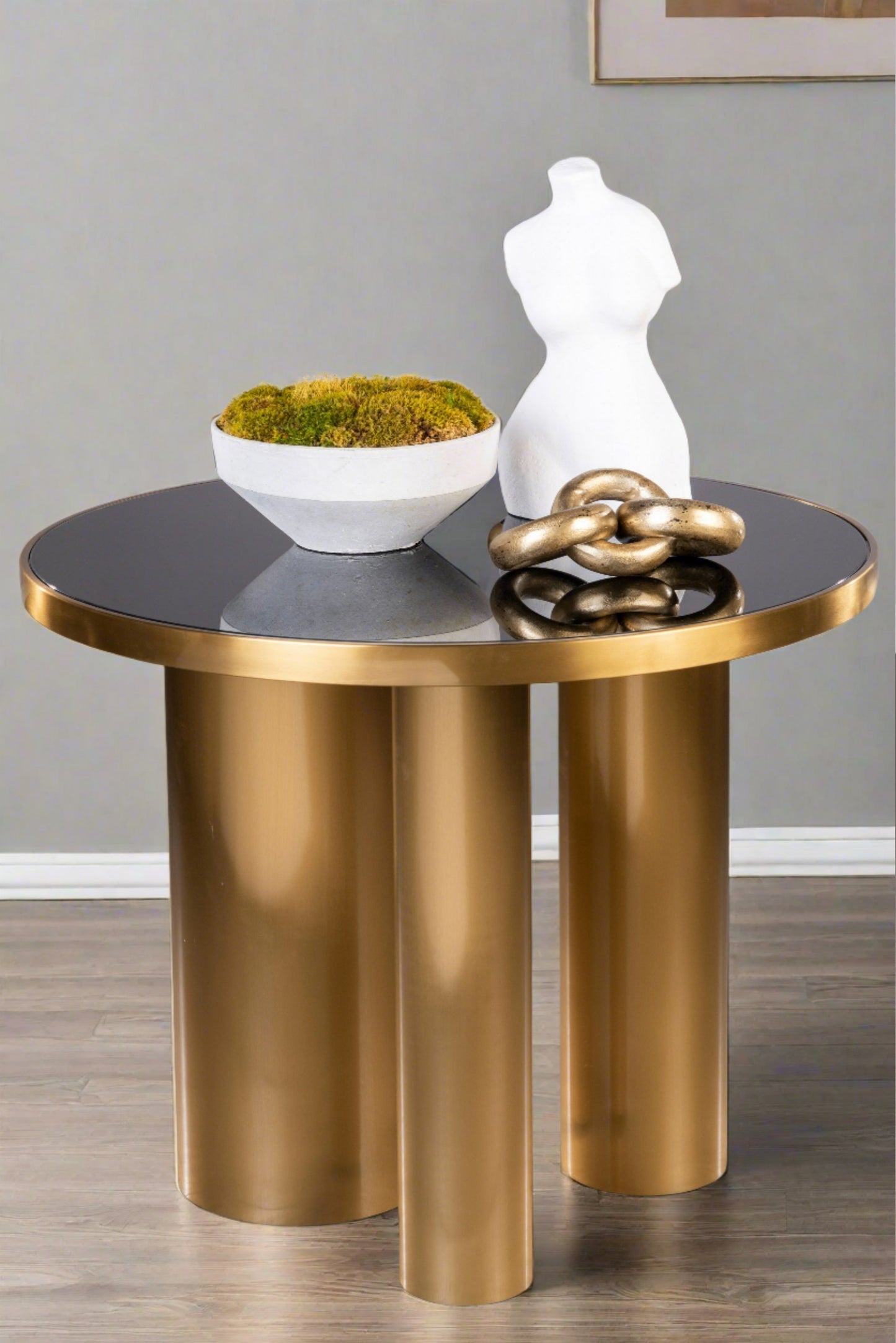 gold side table 