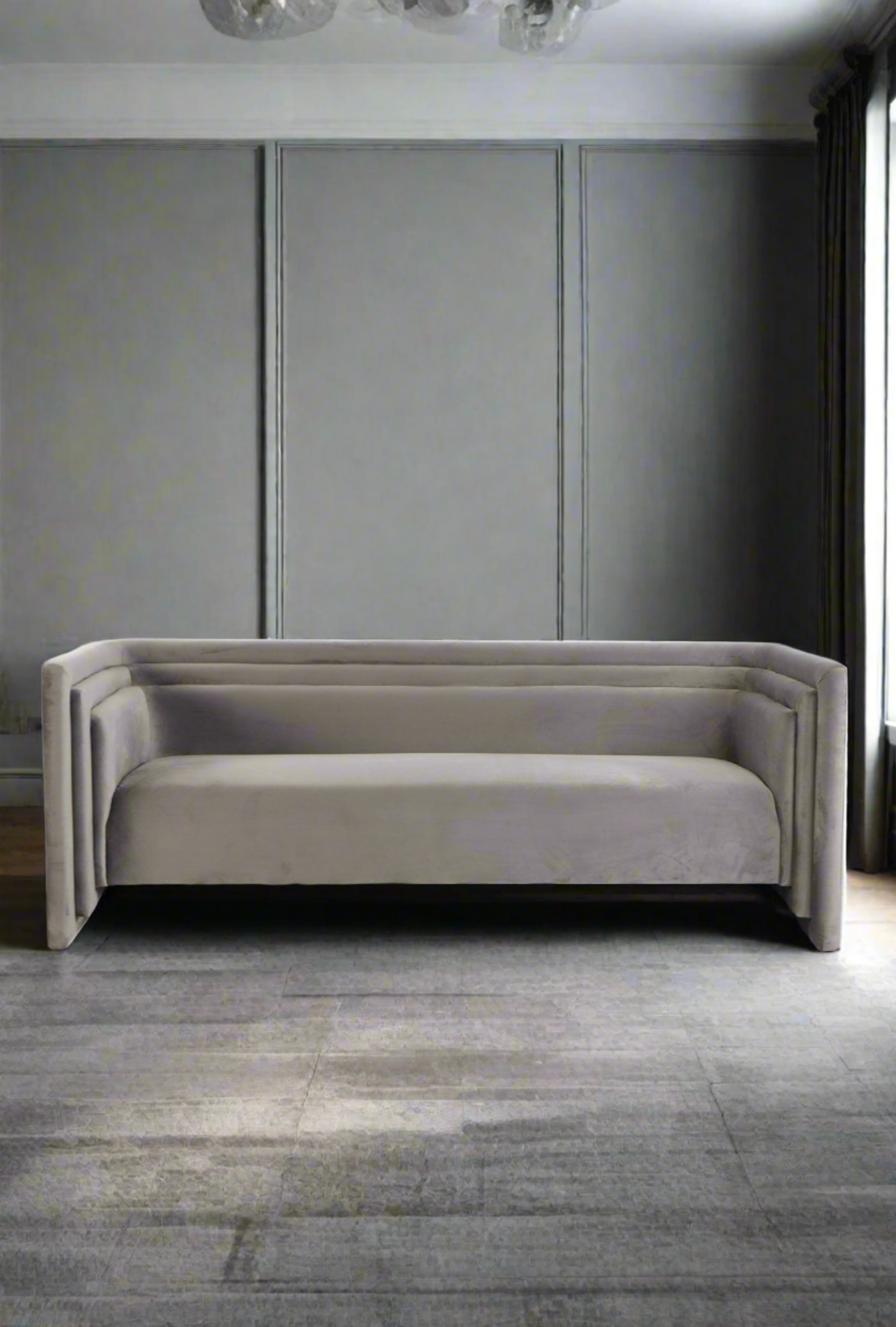 gray modern sofa 