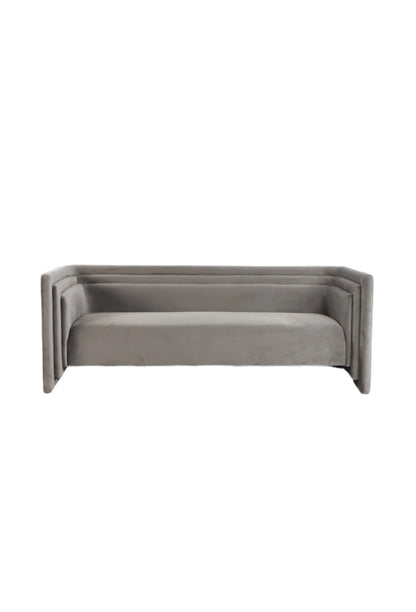 gray modern long sofa