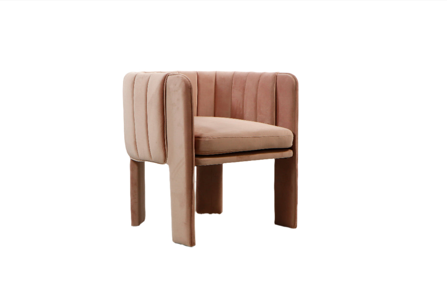 pink armchair