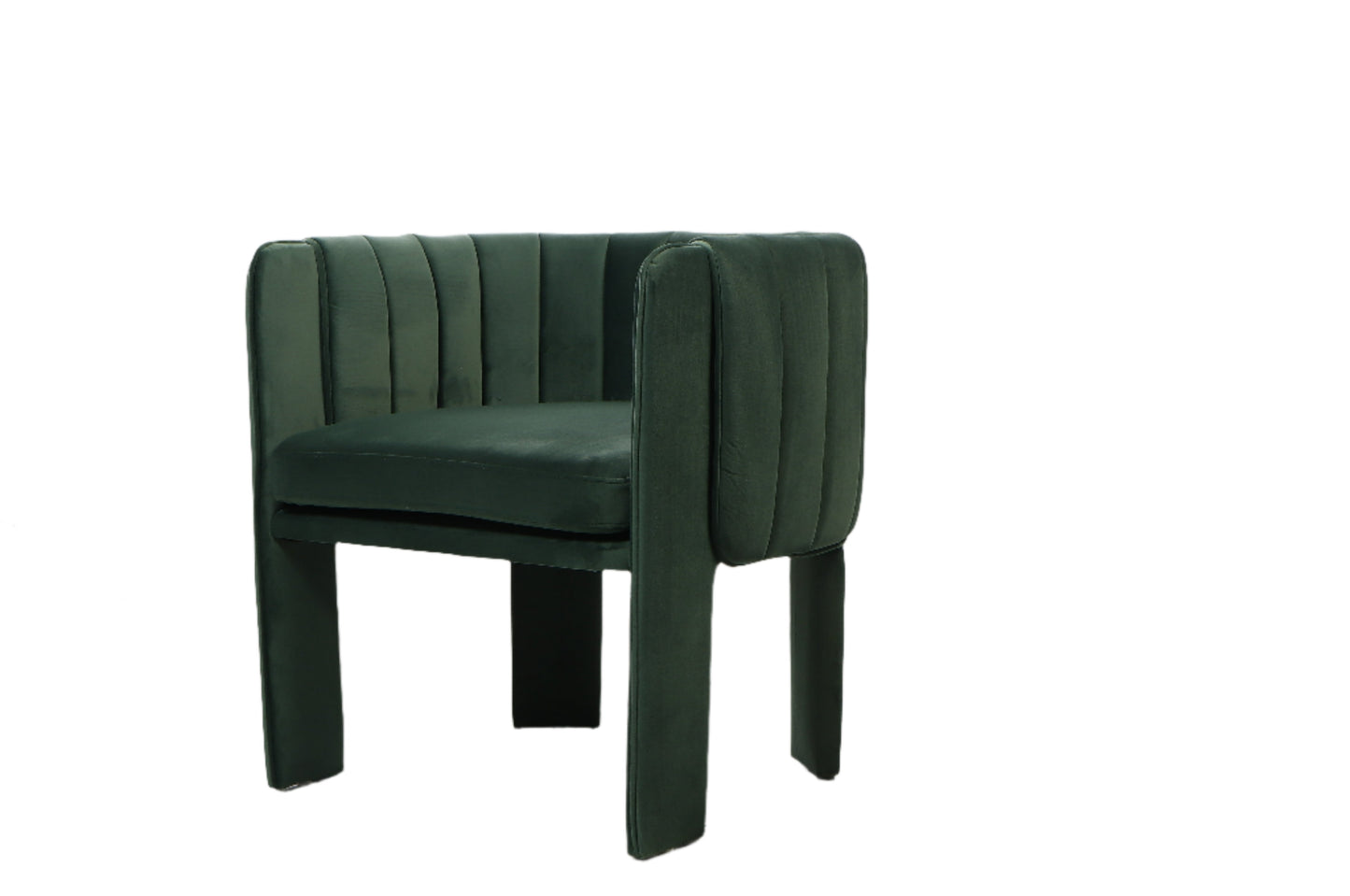 green dining armchair