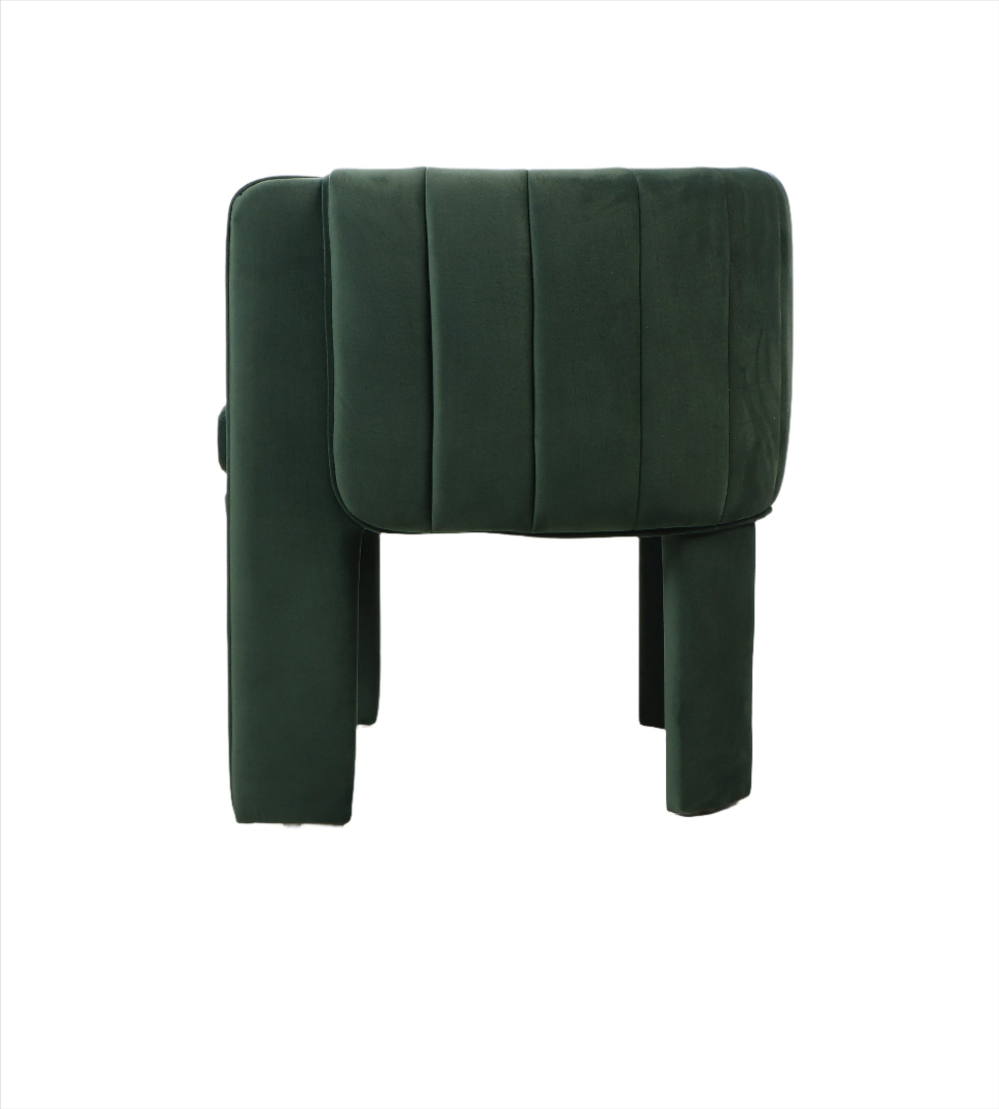 green upholstered dining chair