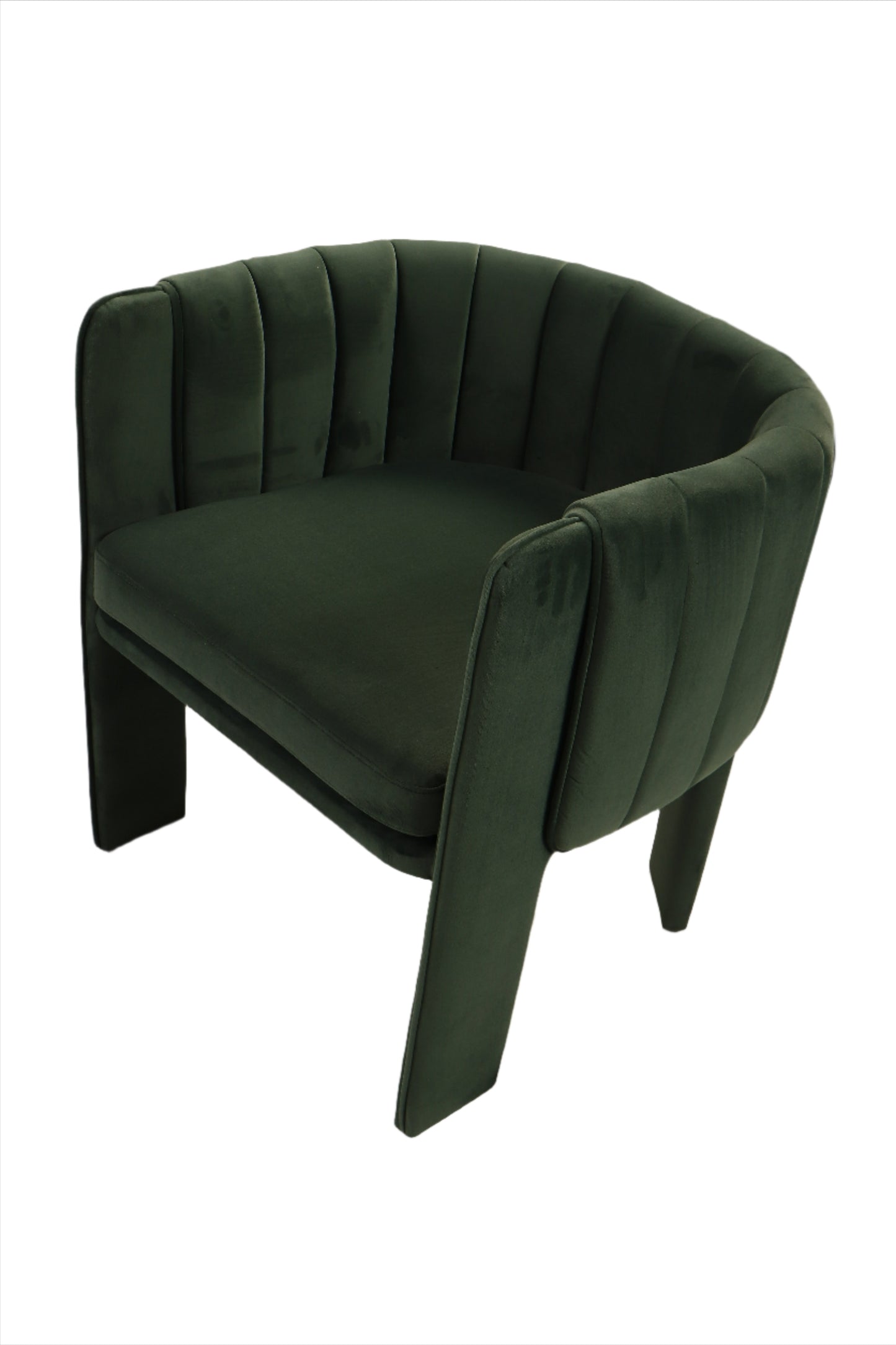 olivia green barrel chair