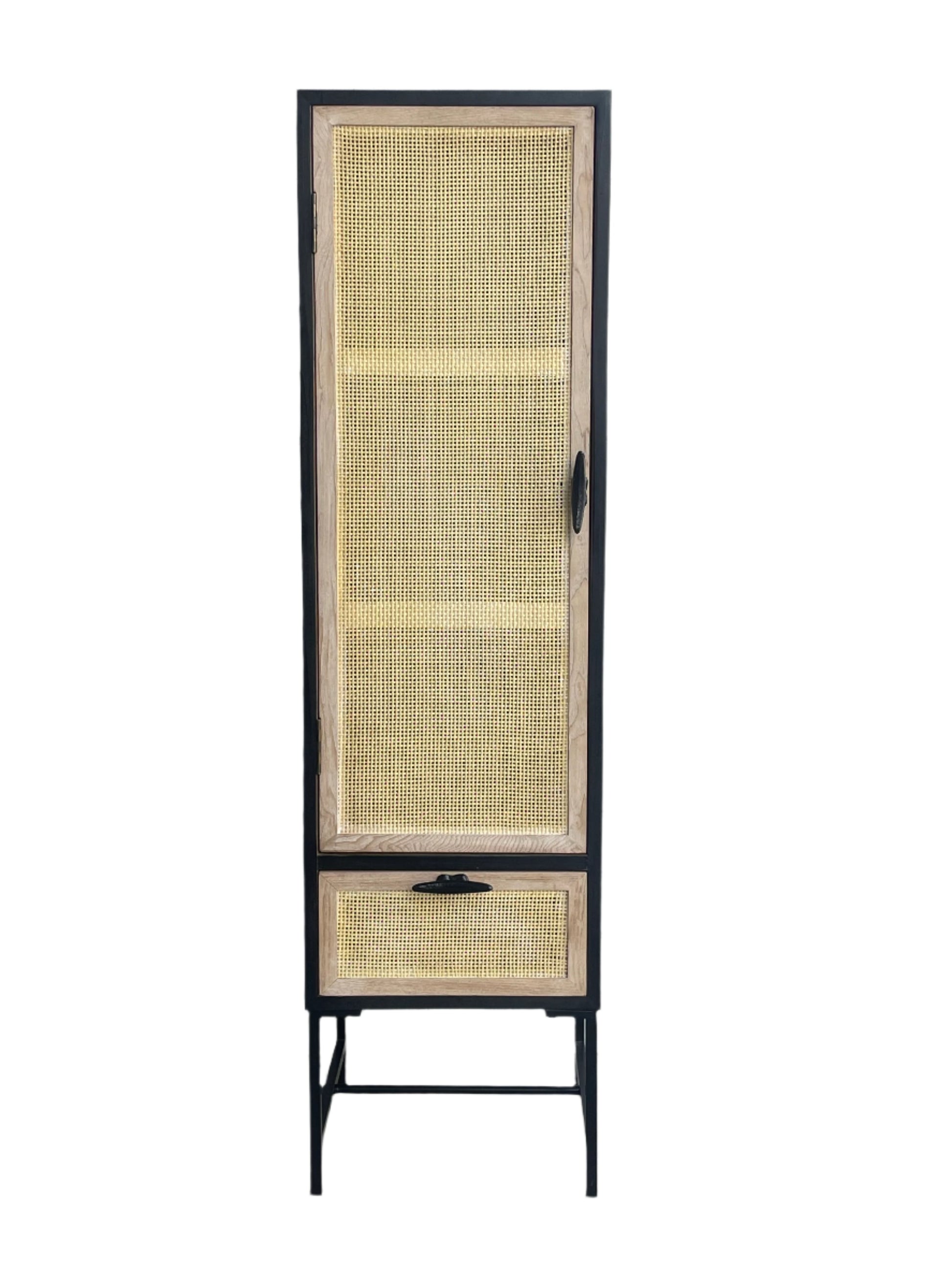 Modern industrial tall cabinet