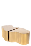 Kate And Luca Coffee Table Set in Gold