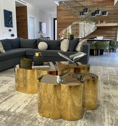 irregular shape coffee table set