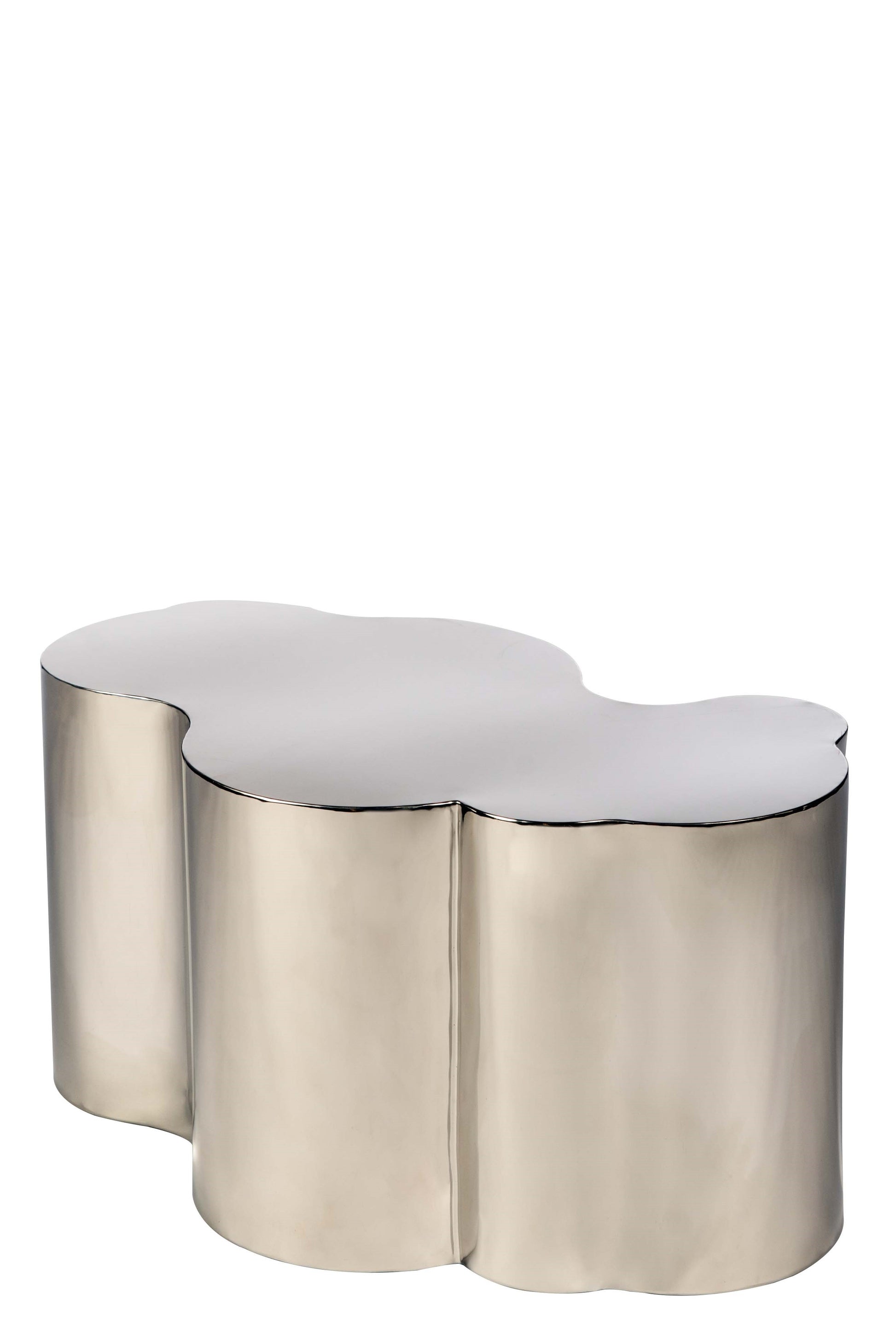 silver contemporary coffee table