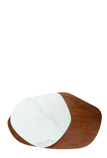 irregular shape coffee table