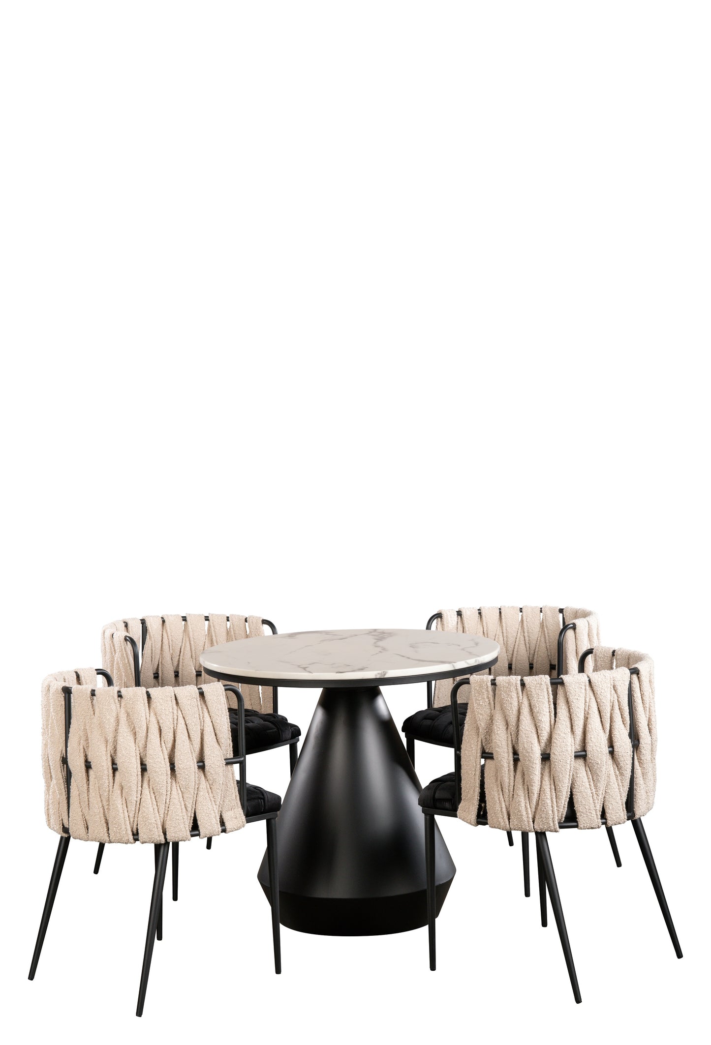 Gigi Marble Top Bistro Dining Table Set