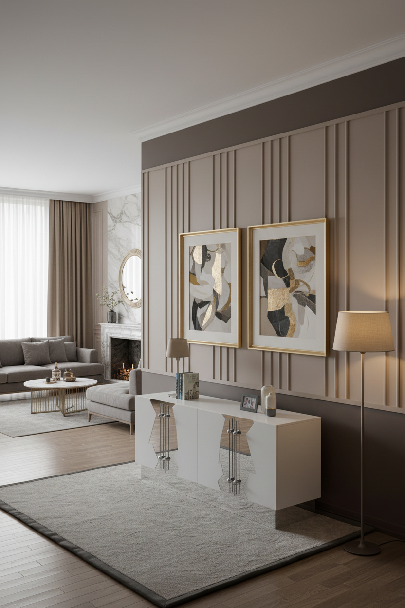 Callista Sideboard in White and Silver