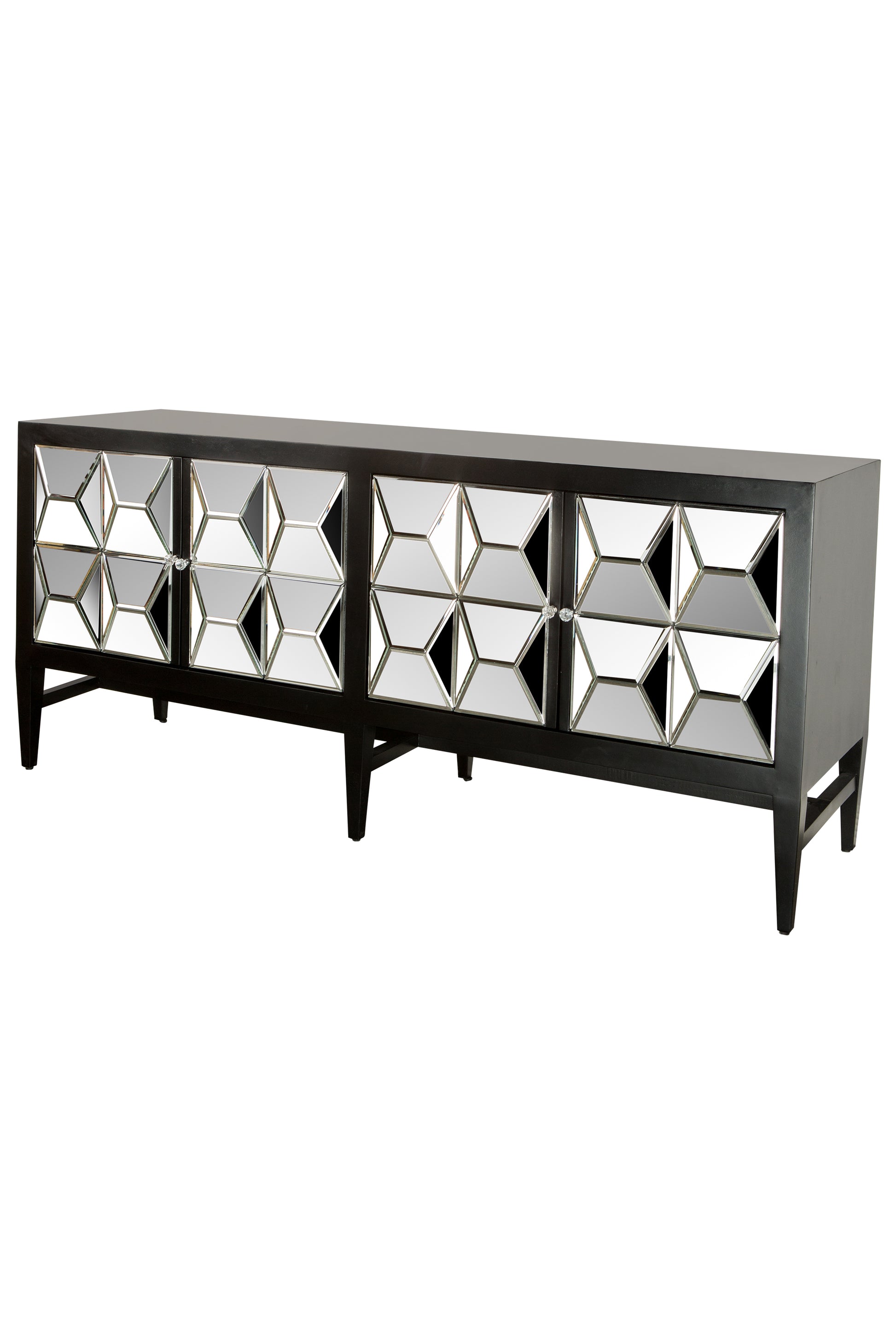 black statement sideboard