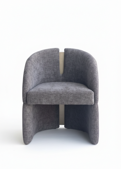 brown and gold velvet dining chair