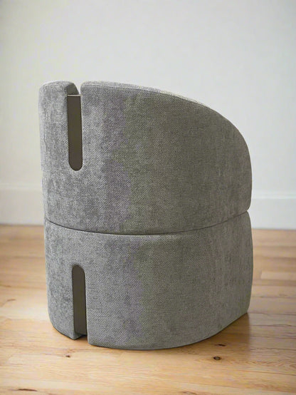 gray dining chair with arms