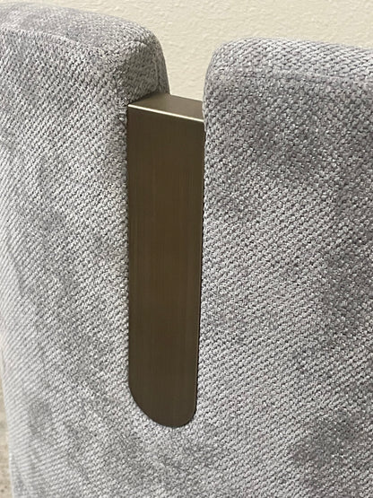 chenille  gray chair