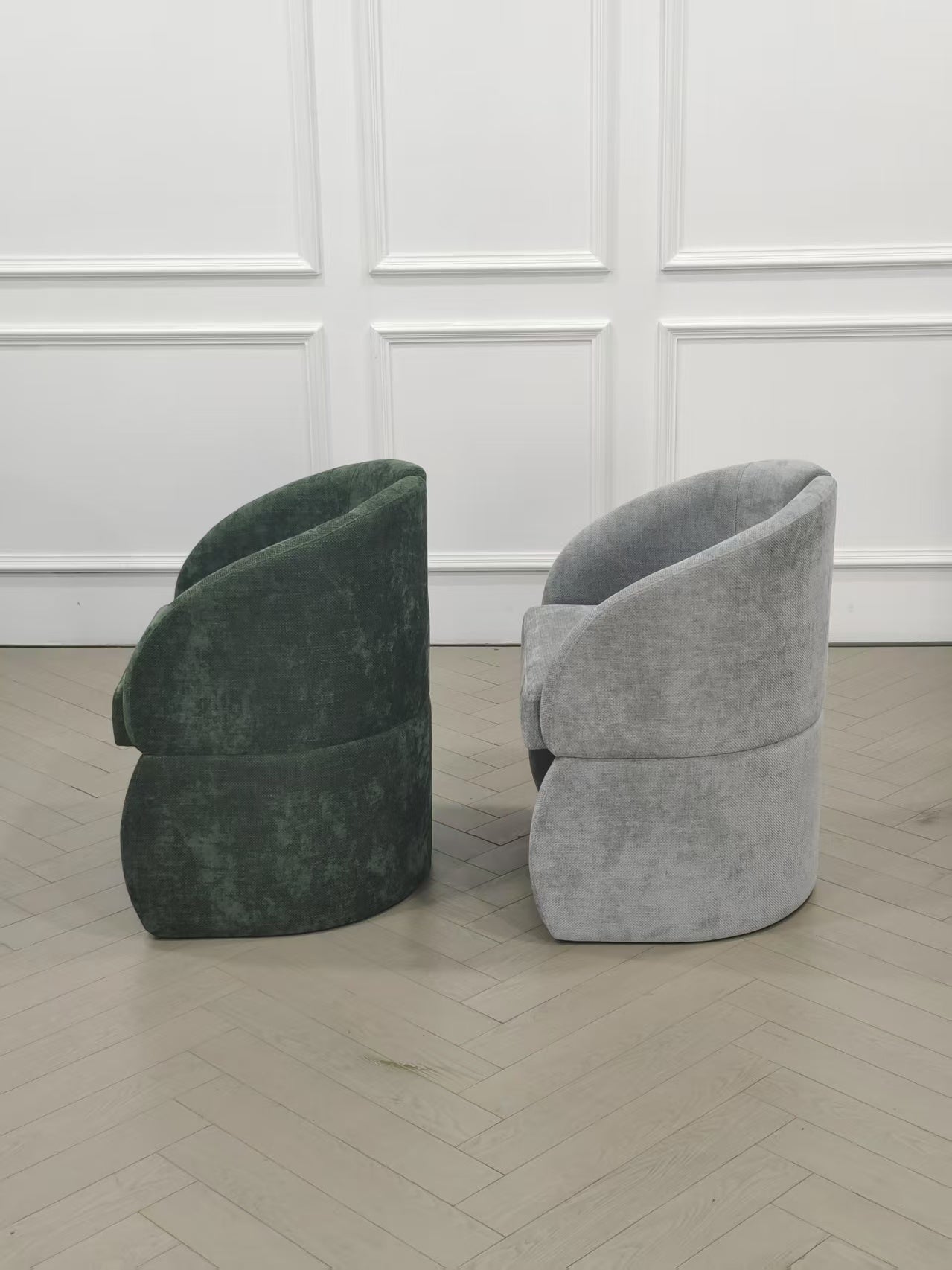 modern chic full back dining armchairs