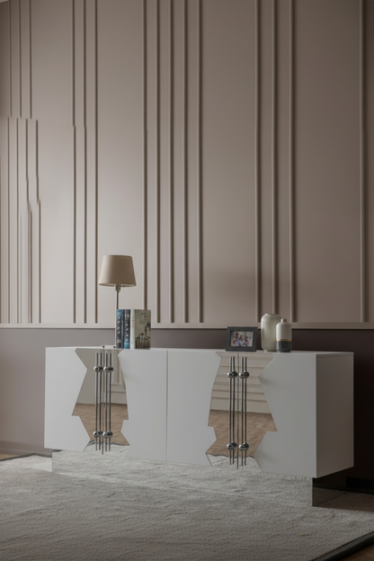 white modern sideboard