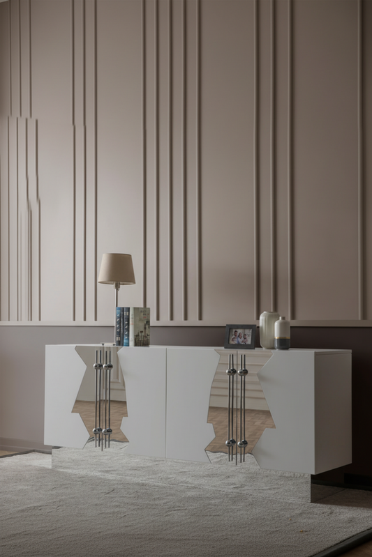 white modern sideboard