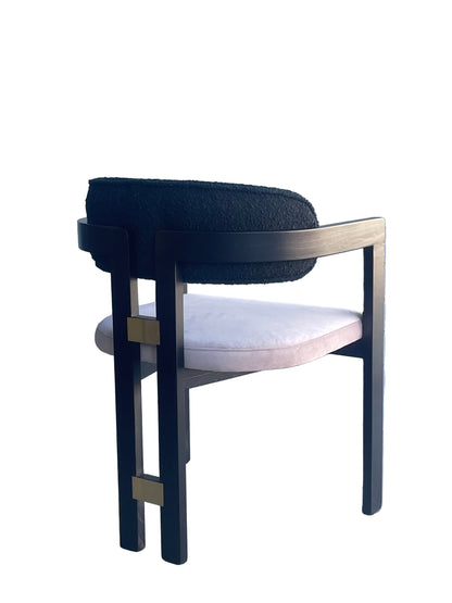 modern pink dining chair