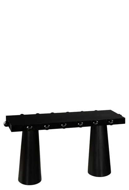 black console table for contemporary home