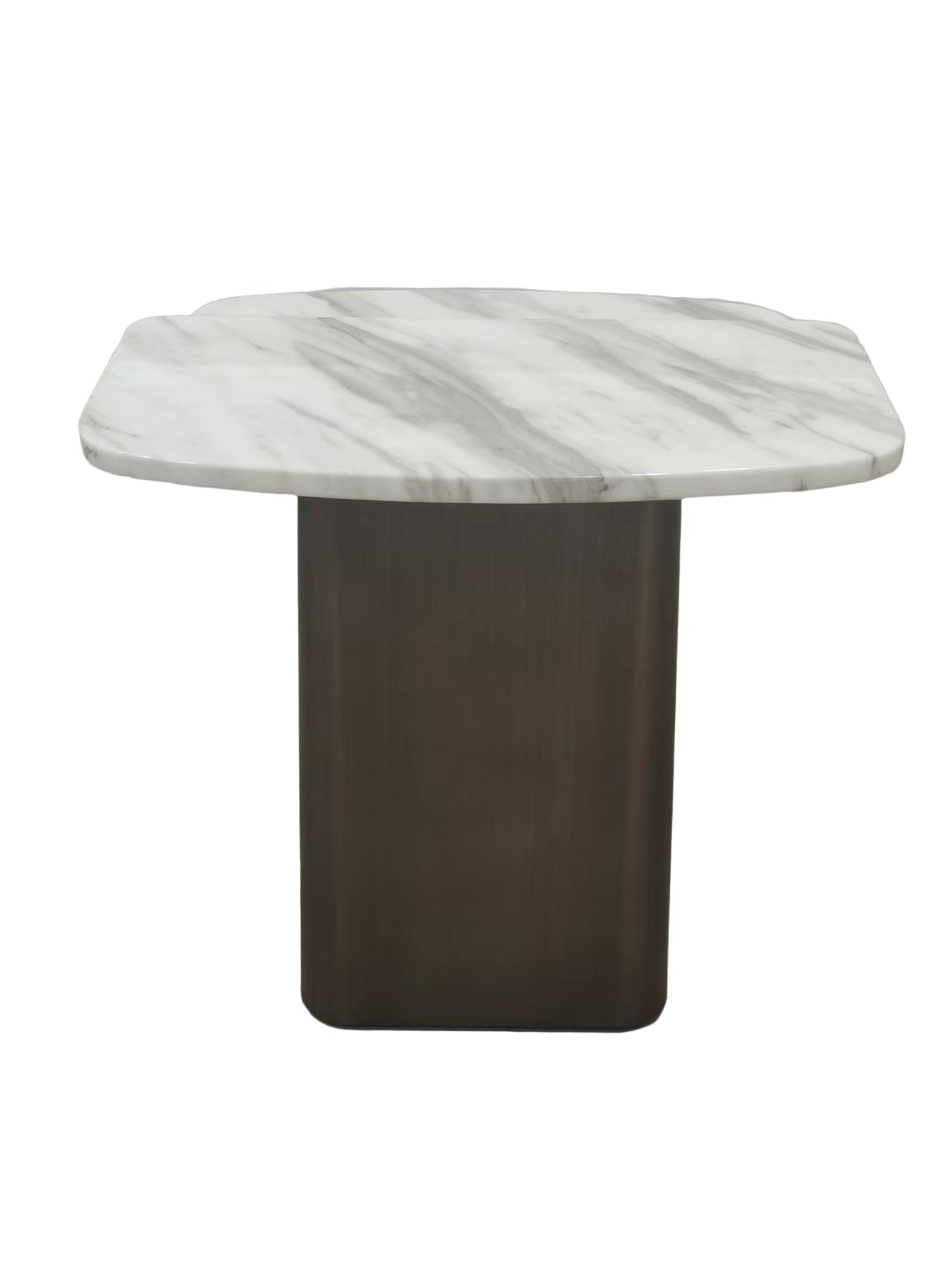Kaia sculptural brass accent table by Statements by J