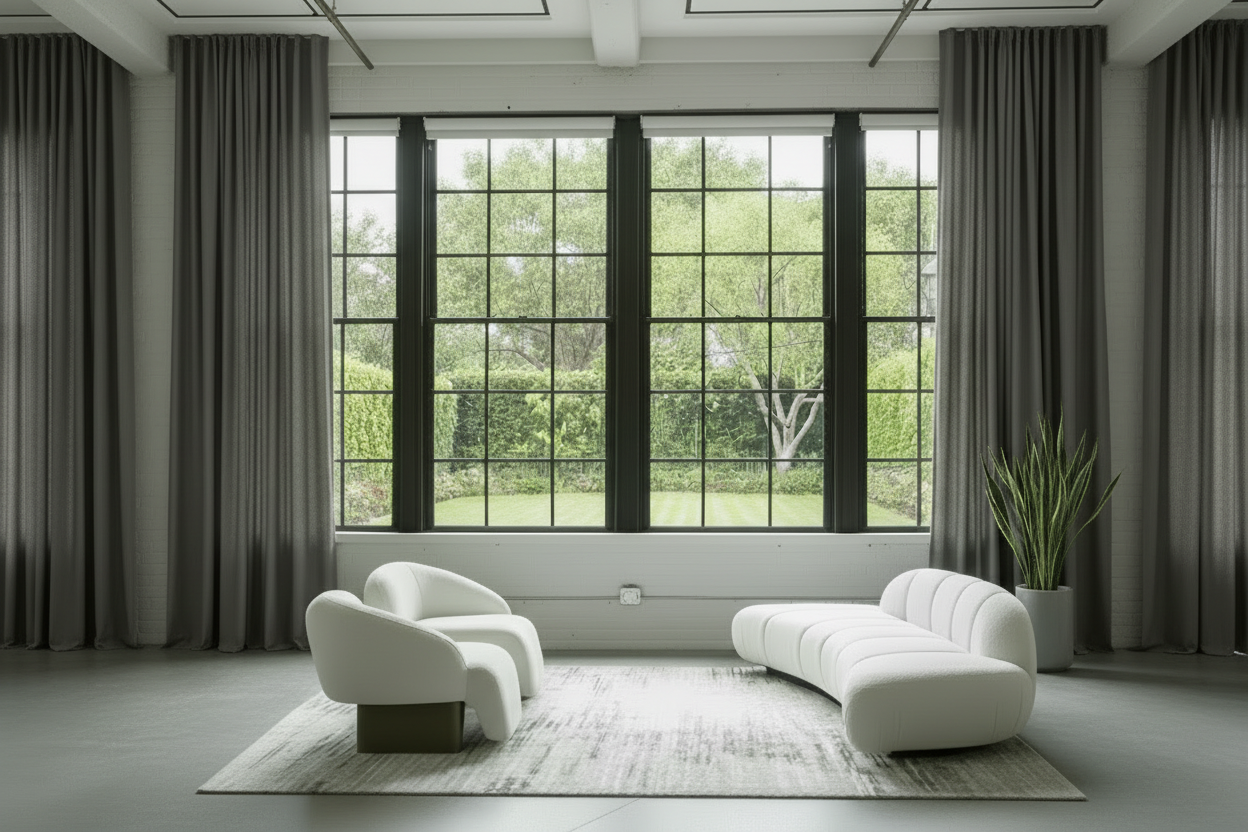 modern white living room set