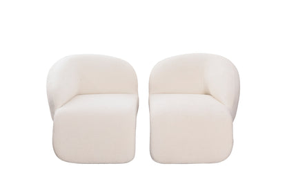 Kaia white living room chair set by Statements y J