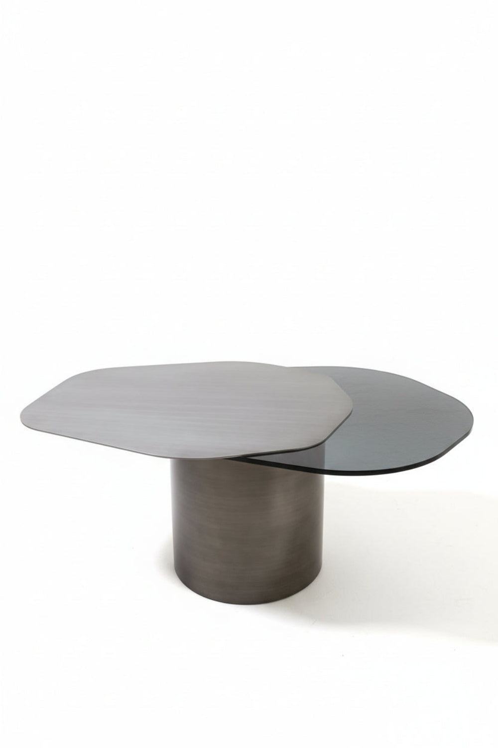 modern 43" free form coffee table 