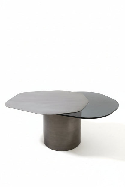 modern 43" free form coffee table 