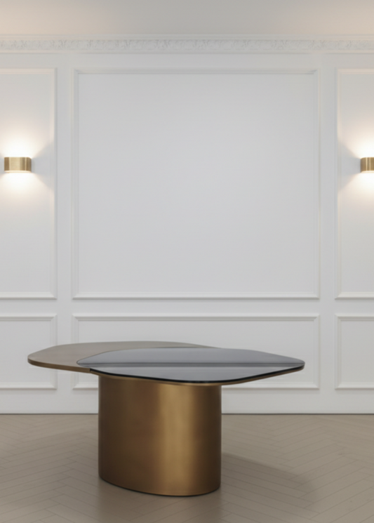 irregular shape luxury dining table