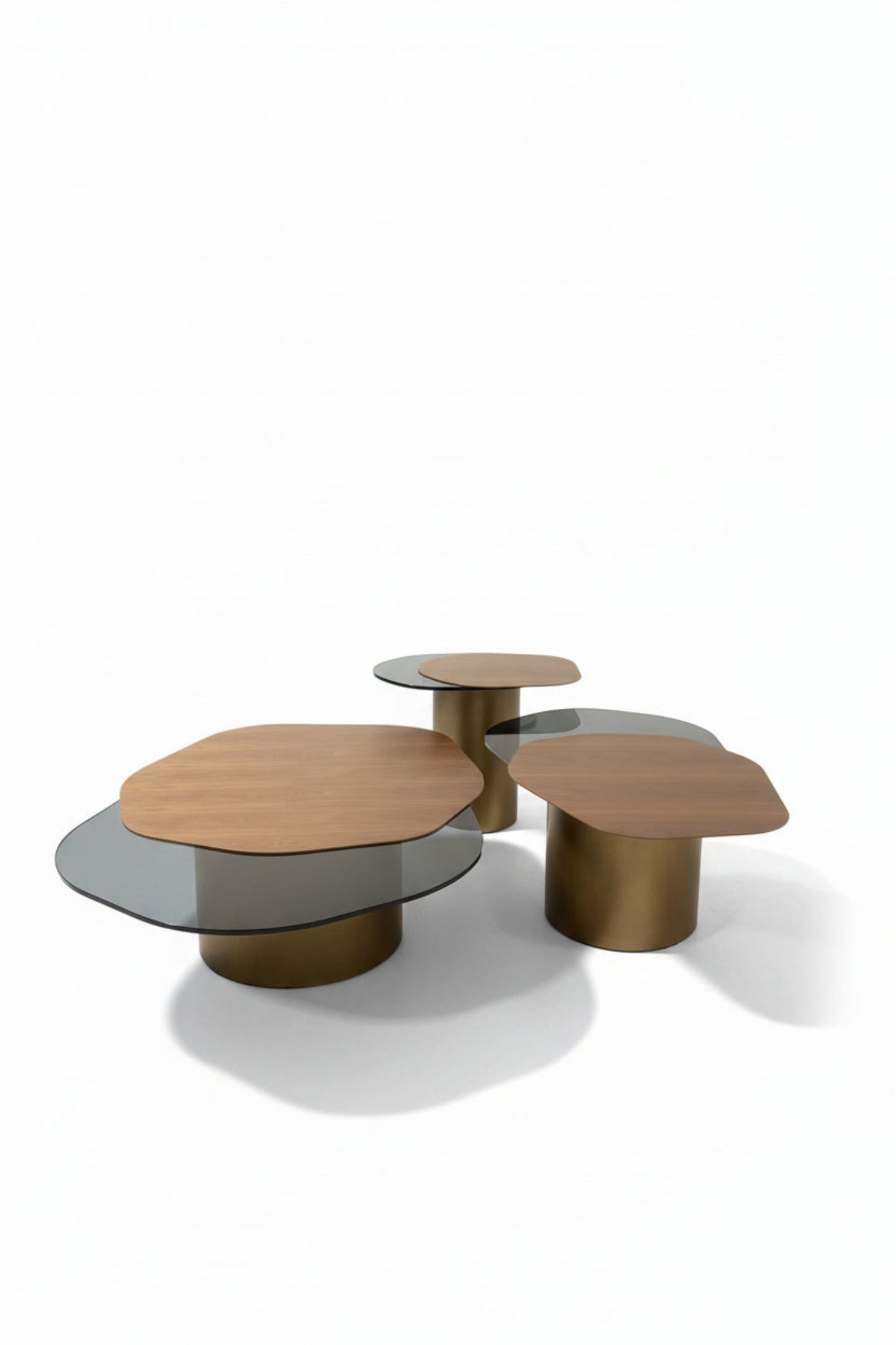 trio coffee table set modern