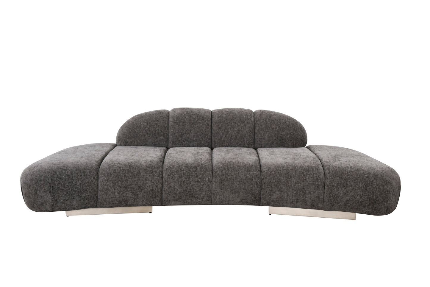 croissant sofa in chocolate brown