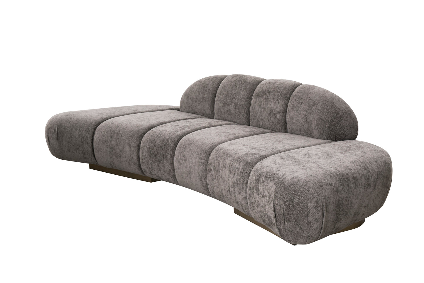 brown tufted chic sofa