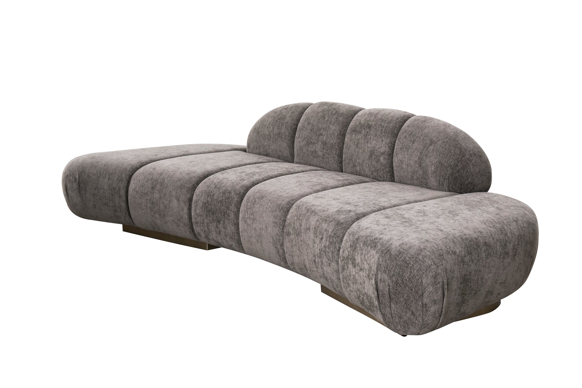 brown tufted chic sofa