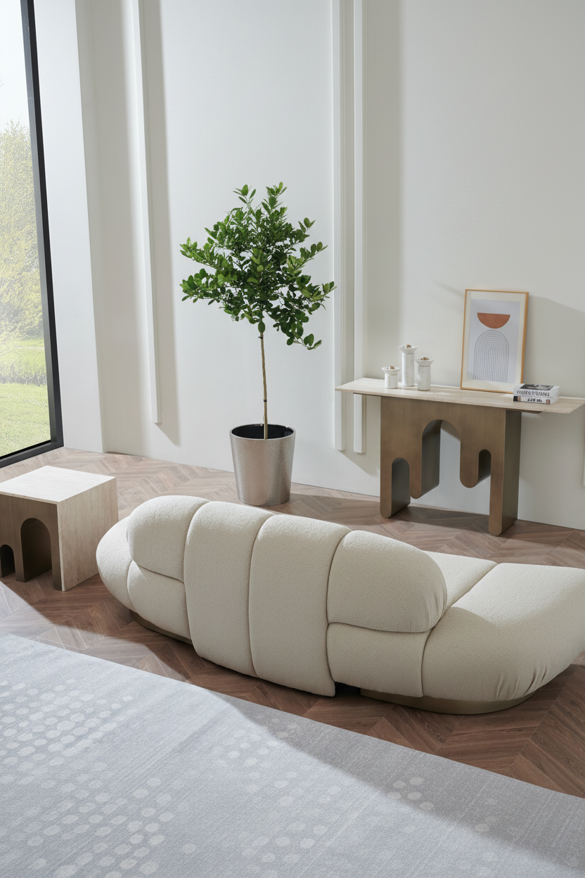sofa that looks good from the back