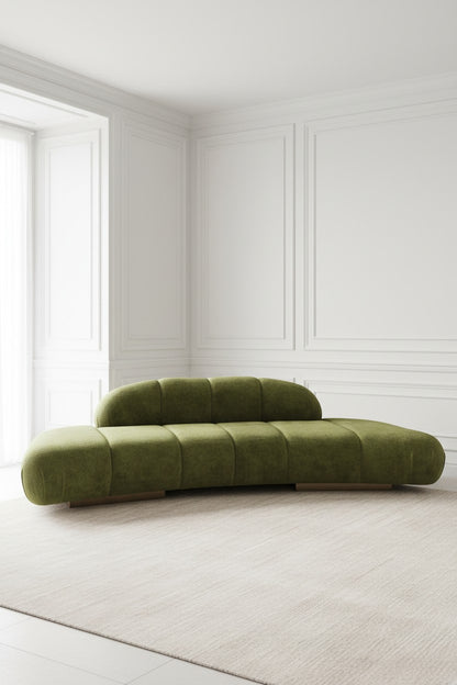 Modern green and gold sofa luxury