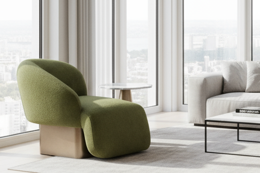 Modern green living room armchair by Statements by J