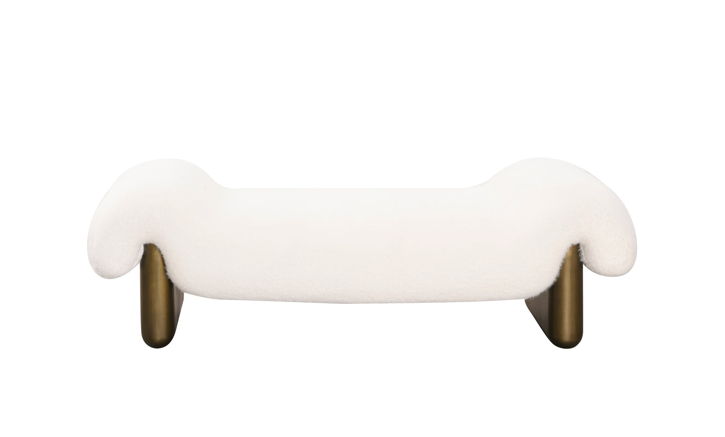 Brad curved sculptural luxury bench by Statements by J