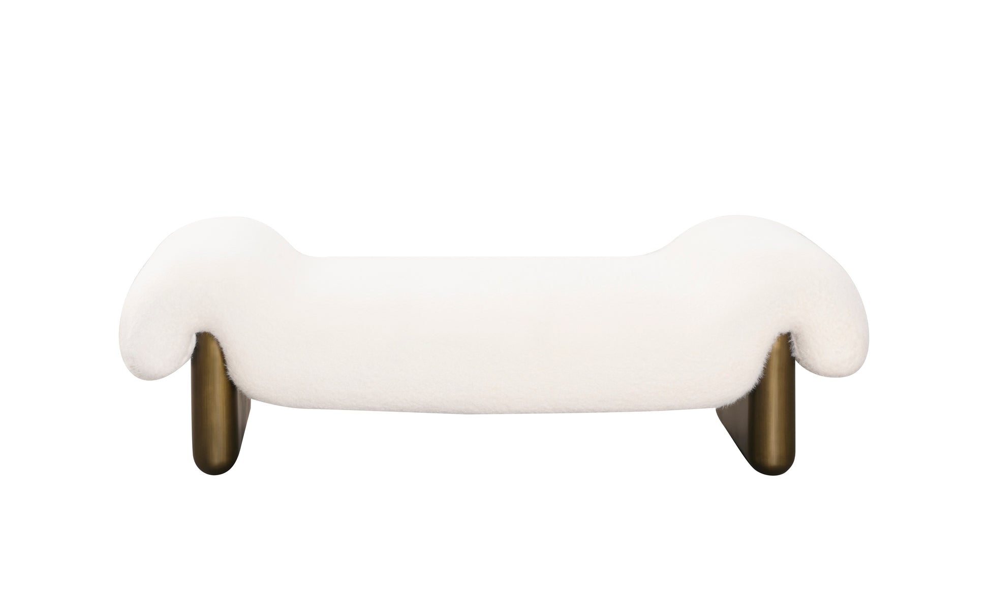 Brad curved sculptural luxury bench by Statements by J