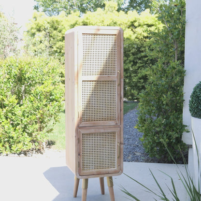 light oak accent cabinet